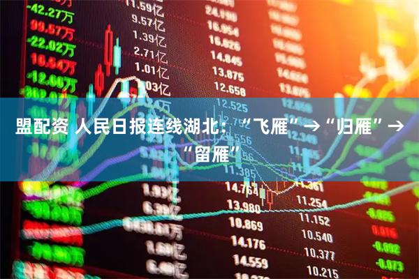 盟配资 人民日报连线湖北：“飞雁”→“归雁”→“留雁”